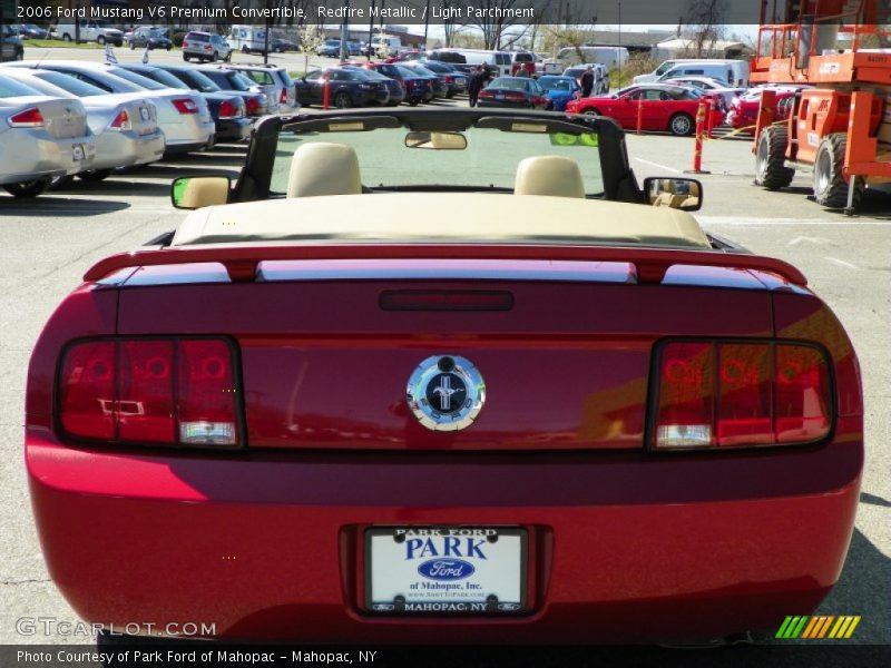 Redfire Metallic / Light Parchment 2006 Ford Mustang V6 Premium Convertible