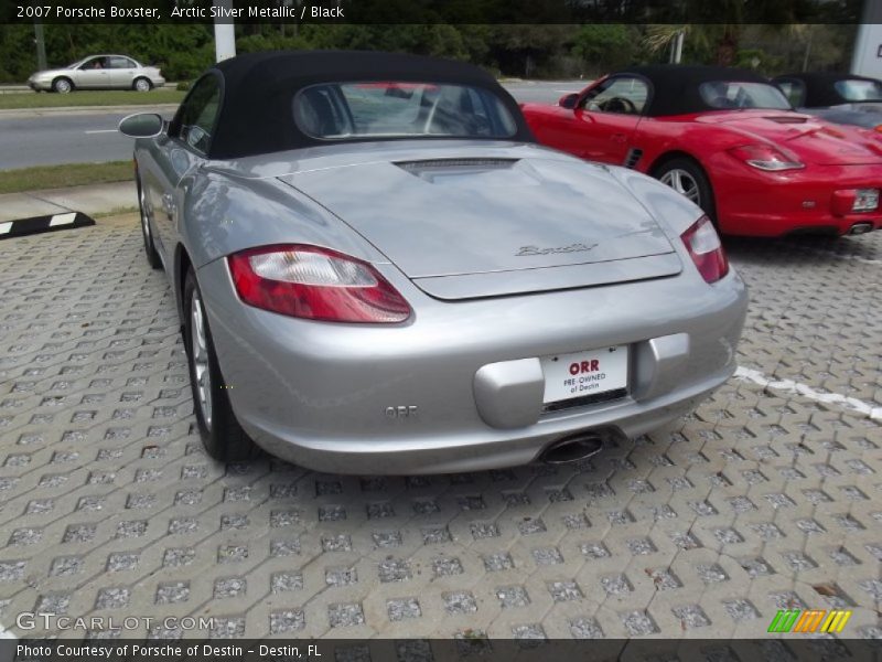Arctic Silver Metallic / Black 2007 Porsche Boxster