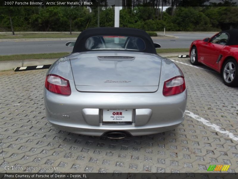 Arctic Silver Metallic / Black 2007 Porsche Boxster