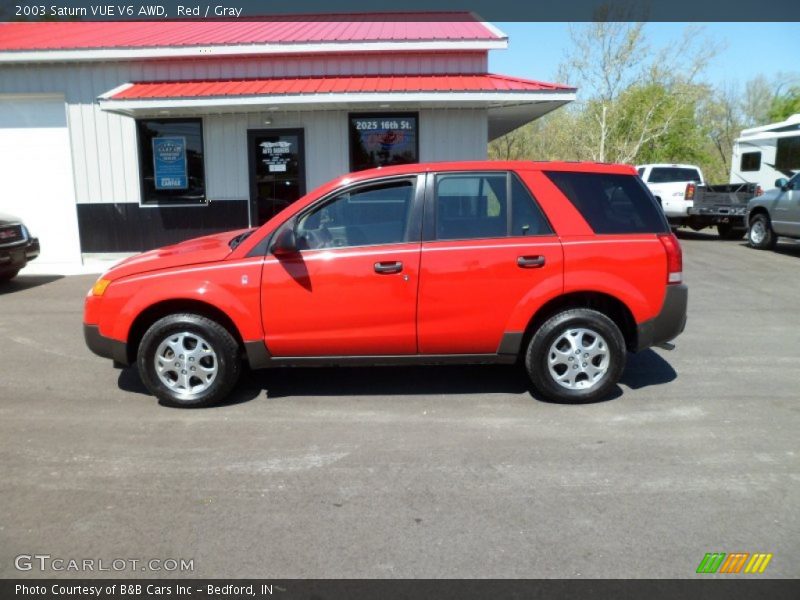 Red / Gray 2003 Saturn VUE V6 AWD