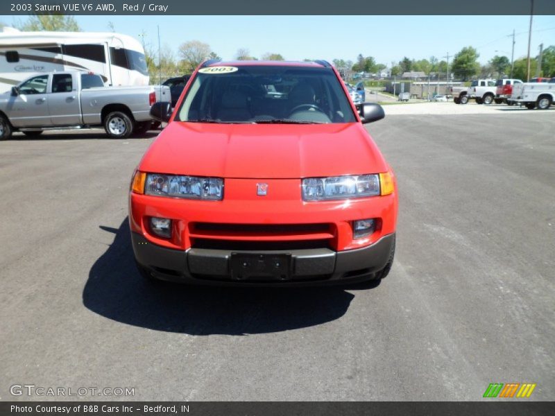 Red / Gray 2003 Saturn VUE V6 AWD