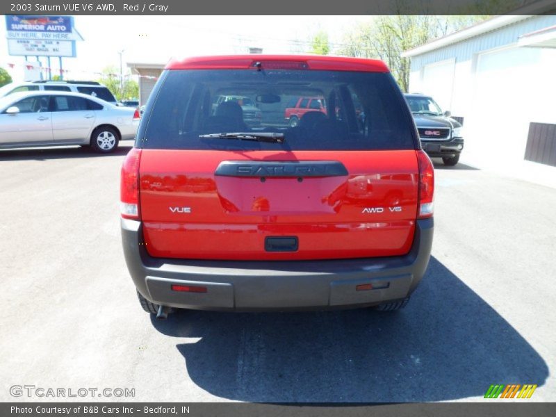 Red / Gray 2003 Saturn VUE V6 AWD