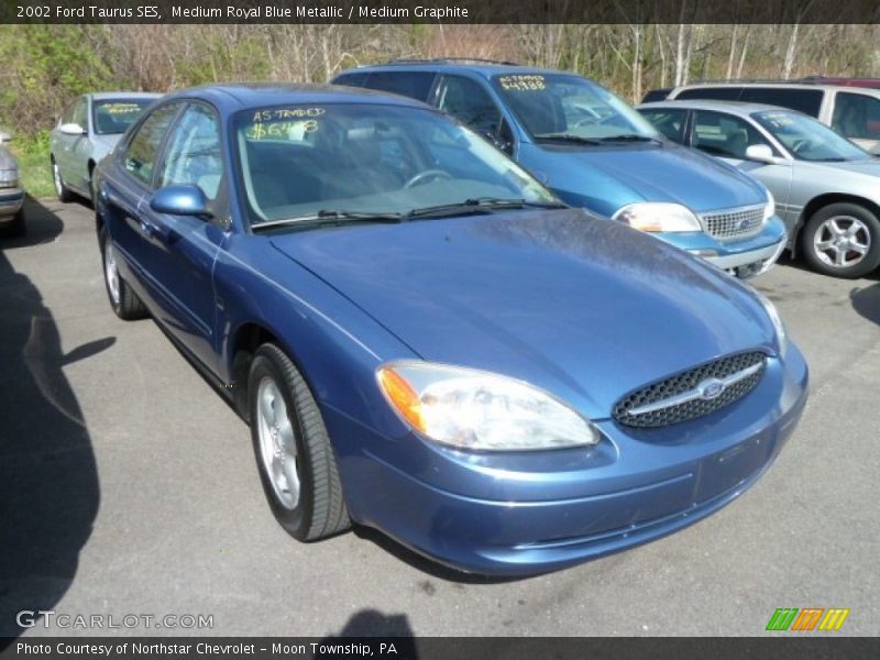 Medium Royal Blue Metallic / Medium Graphite 2002 Ford Taurus SES