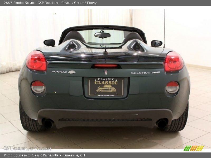 Envious Green / Ebony 2007 Pontiac Solstice GXP Roadster