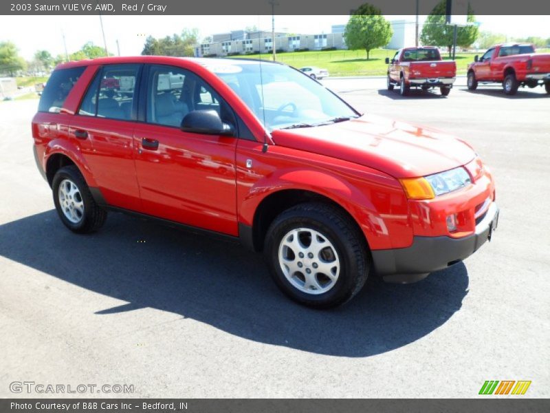 Red / Gray 2003 Saturn VUE V6 AWD