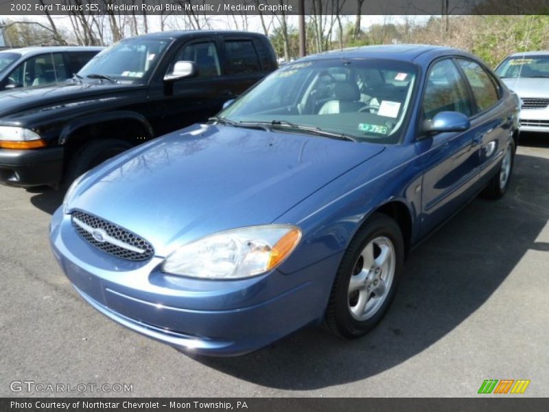 Medium Royal Blue Metallic / Medium Graphite 2002 Ford Taurus SES