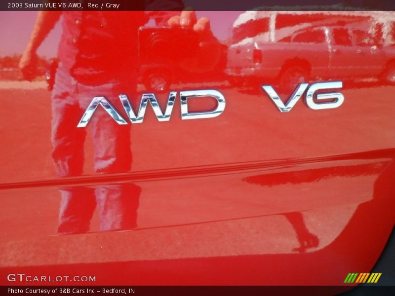 Red / Gray 2003 Saturn VUE V6 AWD