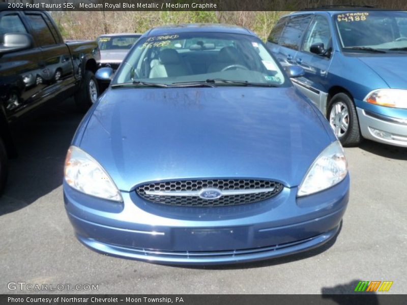 Medium Royal Blue Metallic / Medium Graphite 2002 Ford Taurus SES
