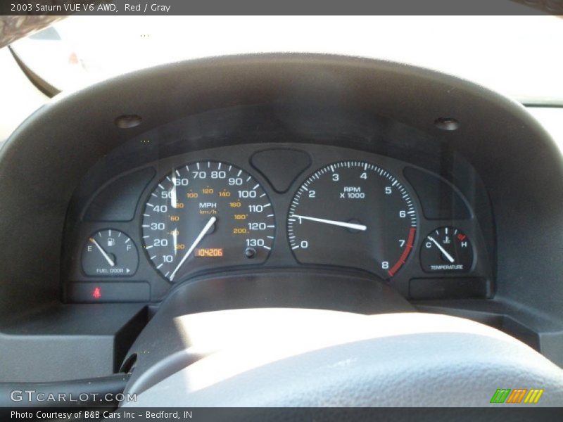 Red / Gray 2003 Saturn VUE V6 AWD