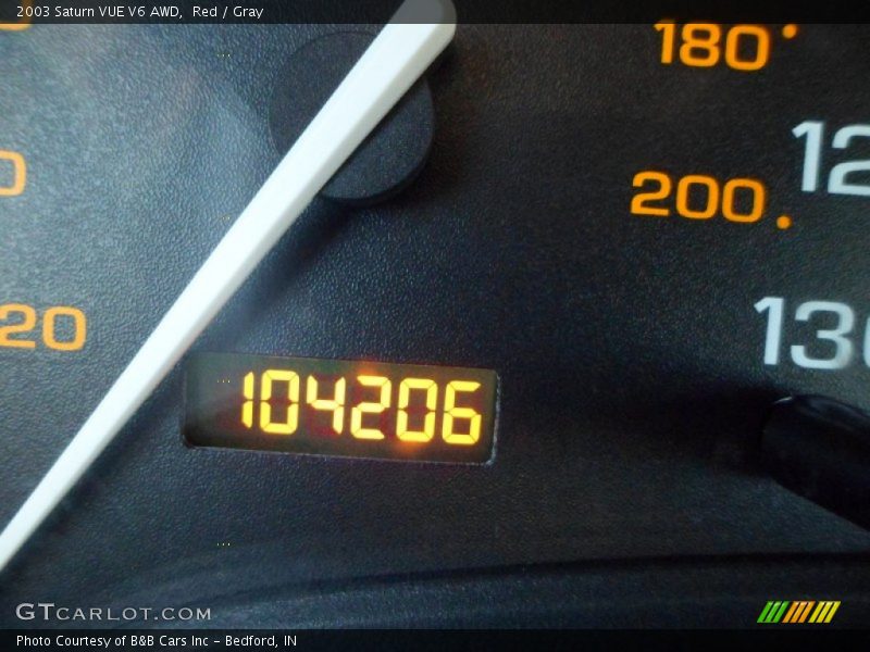 Red / Gray 2003 Saturn VUE V6 AWD