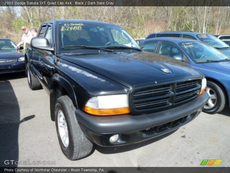 Black / Dark Slate Gray 2003 Dodge Dakota SXT Quad Cab 4x4