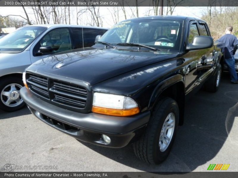 Black / Dark Slate Gray 2003 Dodge Dakota SXT Quad Cab 4x4