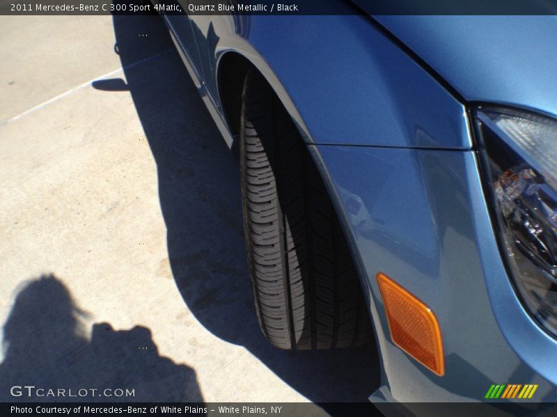 Quartz Blue Metallic / Black 2011 Mercedes-Benz C 300 Sport 4Matic