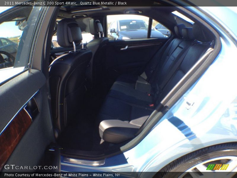 Quartz Blue Metallic / Black 2011 Mercedes-Benz C 300 Sport 4Matic