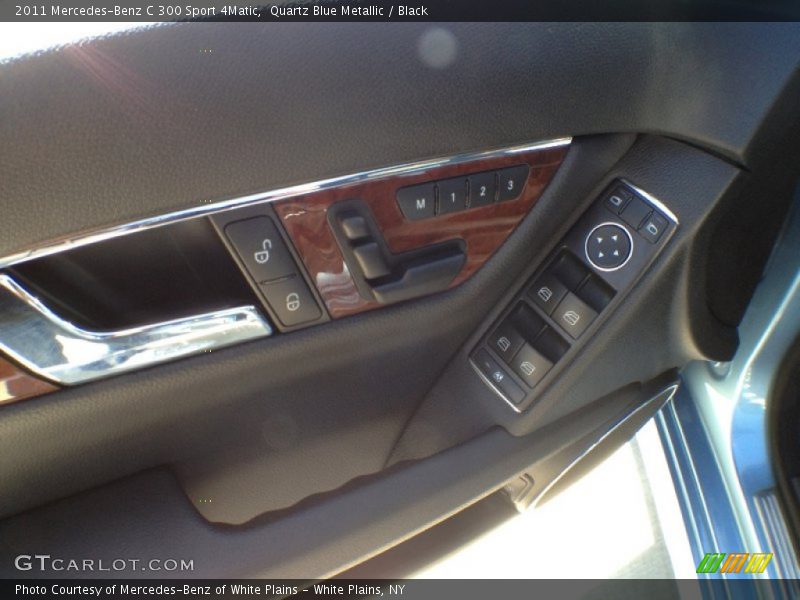Quartz Blue Metallic / Black 2011 Mercedes-Benz C 300 Sport 4Matic