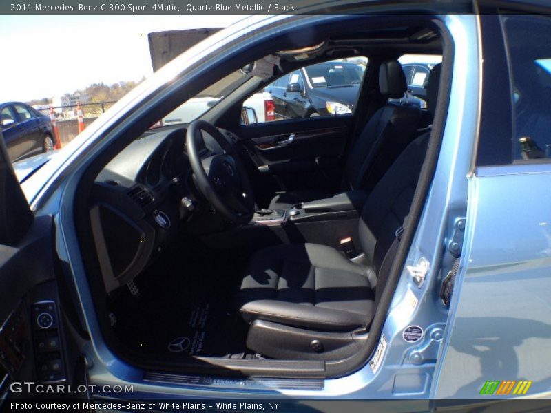 Quartz Blue Metallic / Black 2011 Mercedes-Benz C 300 Sport 4Matic