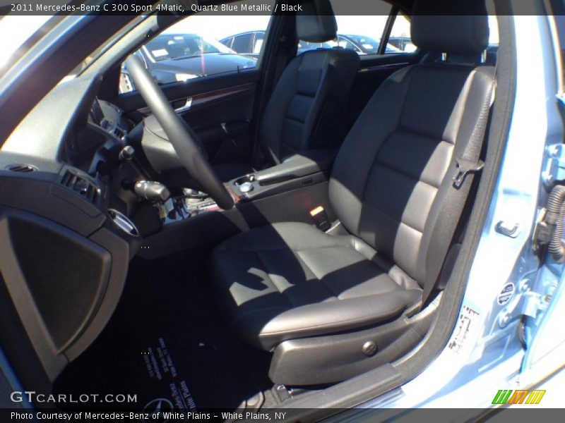 Quartz Blue Metallic / Black 2011 Mercedes-Benz C 300 Sport 4Matic