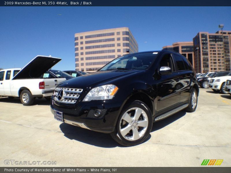 Black / Black 2009 Mercedes-Benz ML 350 4Matic