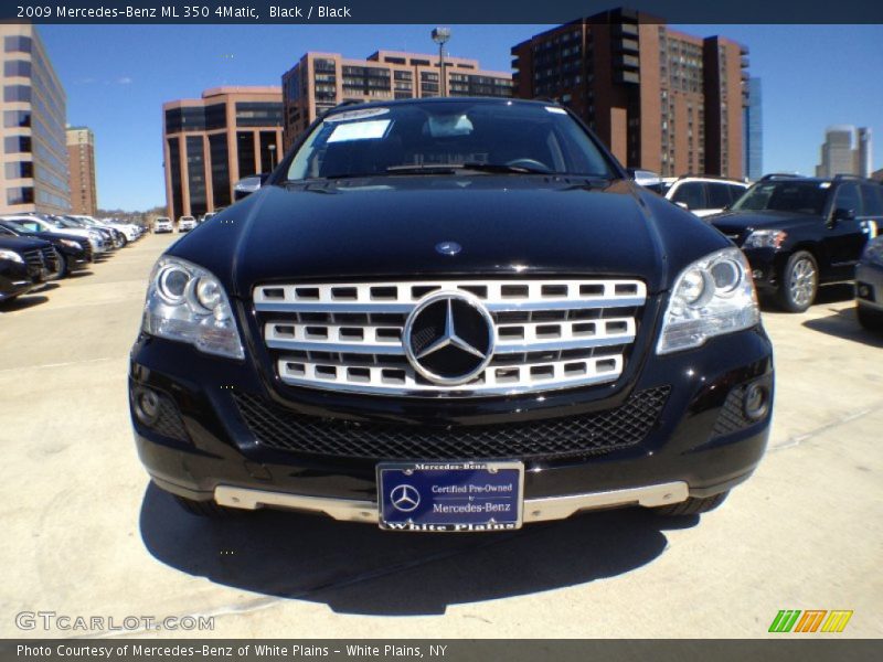 Black / Black 2009 Mercedes-Benz ML 350 4Matic