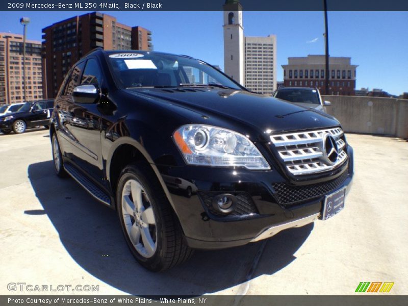 Black / Black 2009 Mercedes-Benz ML 350 4Matic