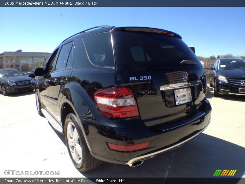 Black / Black 2009 Mercedes-Benz ML 350 4Matic