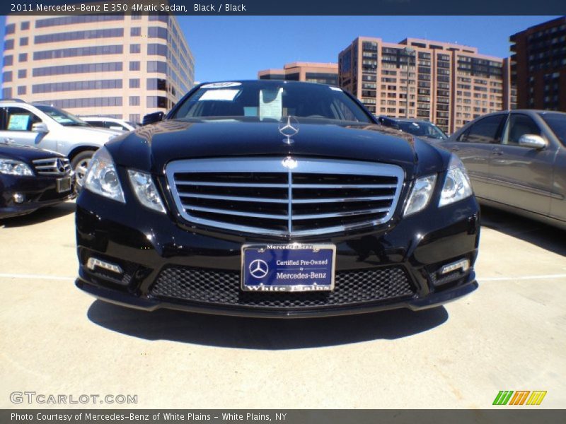 Black / Black 2011 Mercedes-Benz E 350 4Matic Sedan
