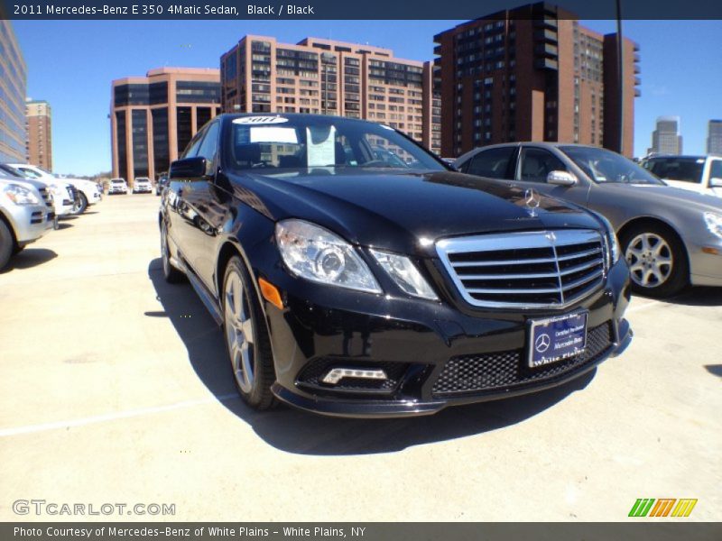 Black / Black 2011 Mercedes-Benz E 350 4Matic Sedan
