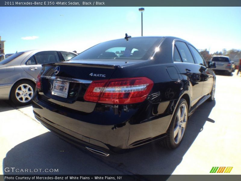 Black / Black 2011 Mercedes-Benz E 350 4Matic Sedan