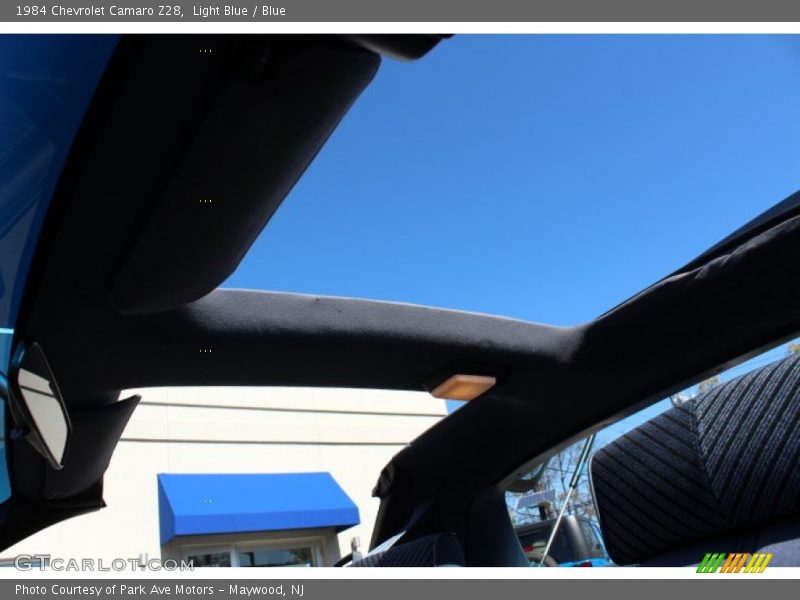 Sunroof of 1984 Camaro Z28