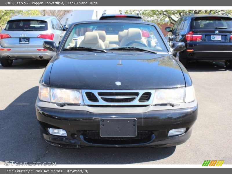 Black / Sand Beige 2002 Saab 9-3 Viggen Convertible