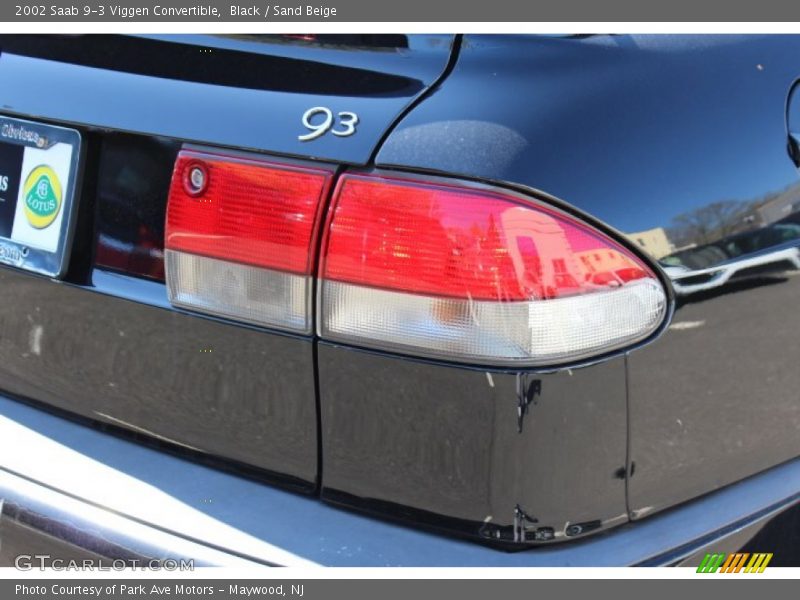 Black / Sand Beige 2002 Saab 9-3 Viggen Convertible