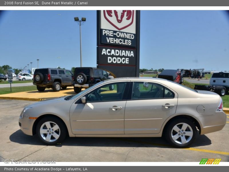 Dune Pearl Metallic / Camel 2008 Ford Fusion SE