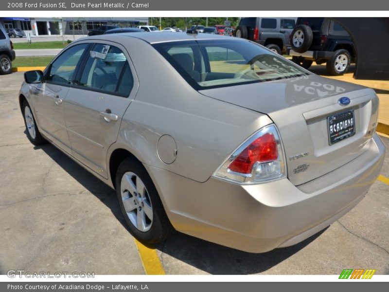 Dune Pearl Metallic / Camel 2008 Ford Fusion SE