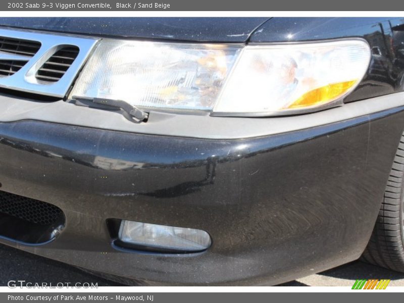 Black / Sand Beige 2002 Saab 9-3 Viggen Convertible