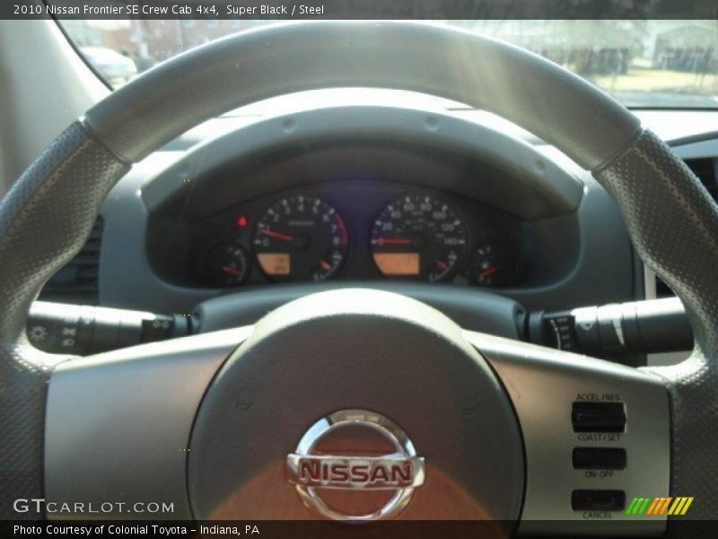Super Black / Steel 2010 Nissan Frontier SE Crew Cab 4x4