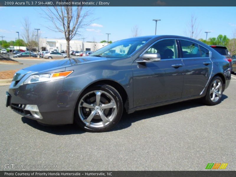 Polished Metal Metallic / Ebony 2009 Acura TL 3.7 SH-AWD