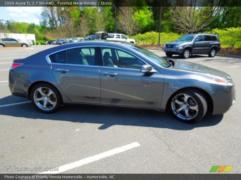 Polished Metal Metallic / Ebony 2009 Acura TL 3.7 SH-AWD
