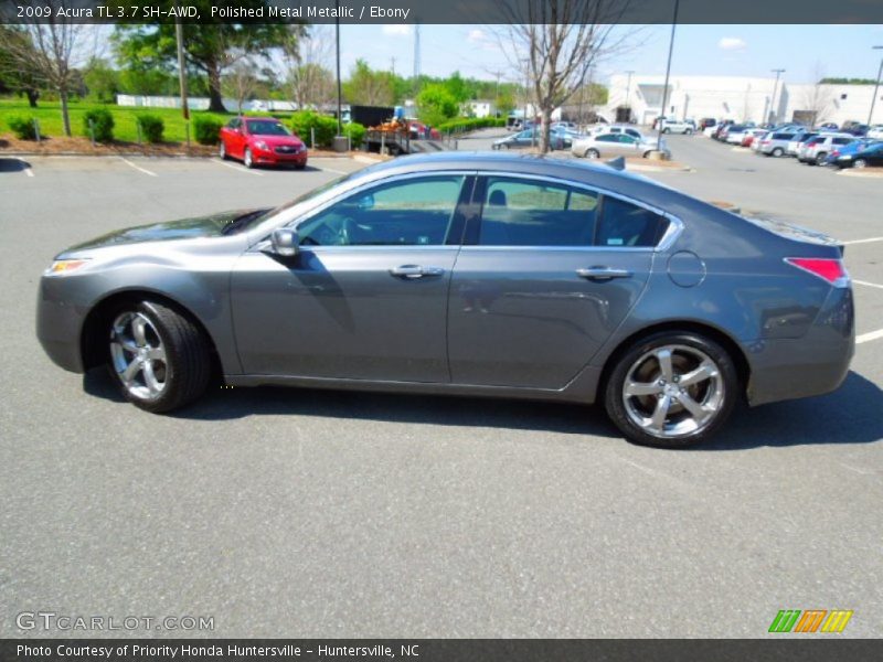 Polished Metal Metallic / Ebony 2009 Acura TL 3.7 SH-AWD
