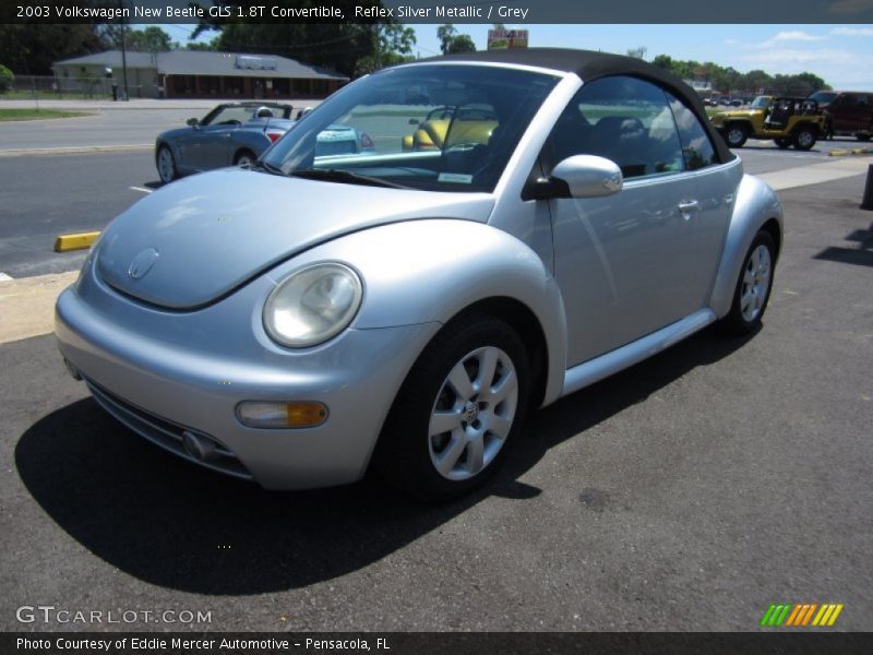 Reflex Silver Metallic / Grey 2003 Volkswagen New Beetle GLS 1.8T Convertible