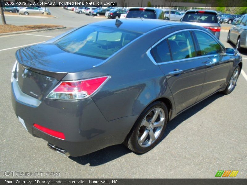 Polished Metal Metallic / Ebony 2009 Acura TL 3.7 SH-AWD