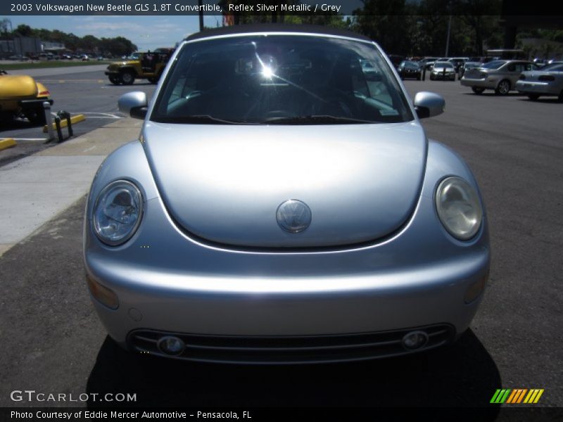 Reflex Silver Metallic / Grey 2003 Volkswagen New Beetle GLS 1.8T Convertible