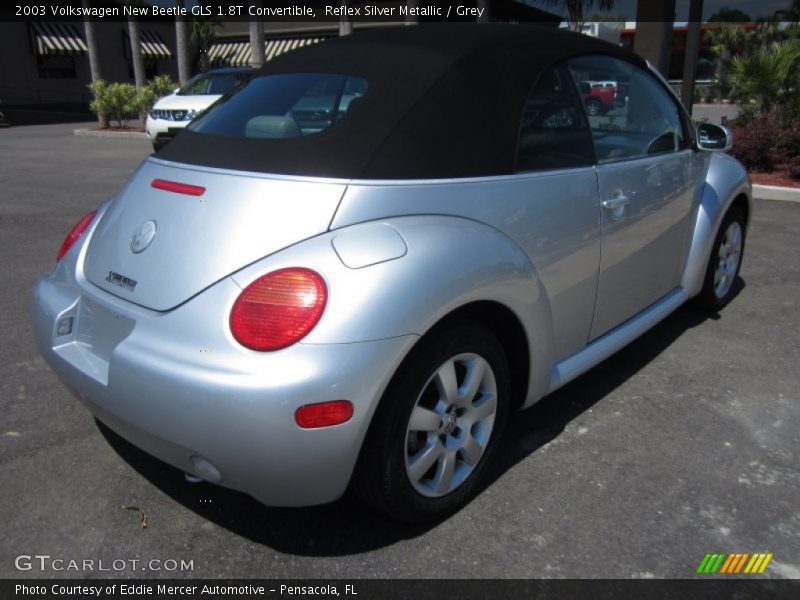 Reflex Silver Metallic / Grey 2003 Volkswagen New Beetle GLS 1.8T Convertible