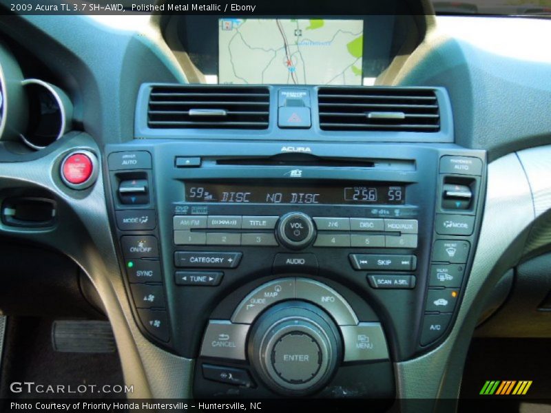 Polished Metal Metallic / Ebony 2009 Acura TL 3.7 SH-AWD