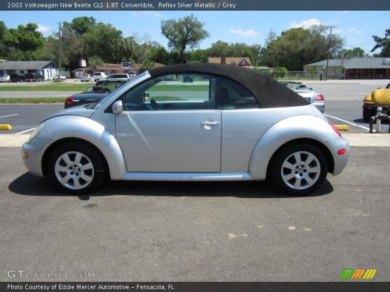 Reflex Silver Metallic / Grey 2003 Volkswagen New Beetle GLS 1.8T Convertible