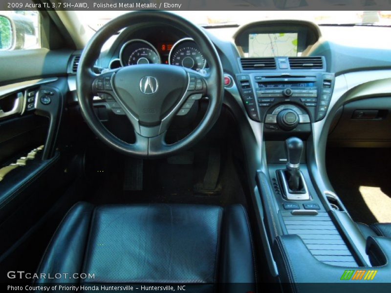Polished Metal Metallic / Ebony 2009 Acura TL 3.7 SH-AWD