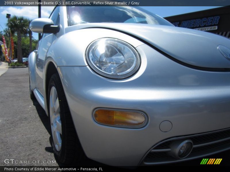 Reflex Silver Metallic / Grey 2003 Volkswagen New Beetle GLS 1.8T Convertible