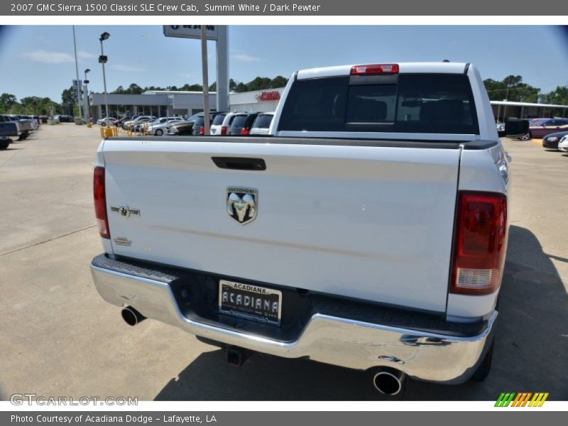 Summit White / Dark Pewter 2007 GMC Sierra 1500 Classic SLE Crew Cab