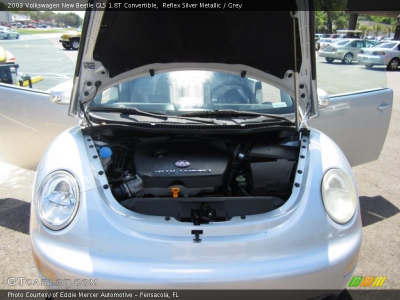 Reflex Silver Metallic / Grey 2003 Volkswagen New Beetle GLS 1.8T Convertible
