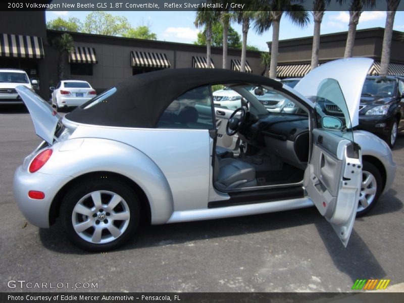 Reflex Silver Metallic / Grey 2003 Volkswagen New Beetle GLS 1.8T Convertible