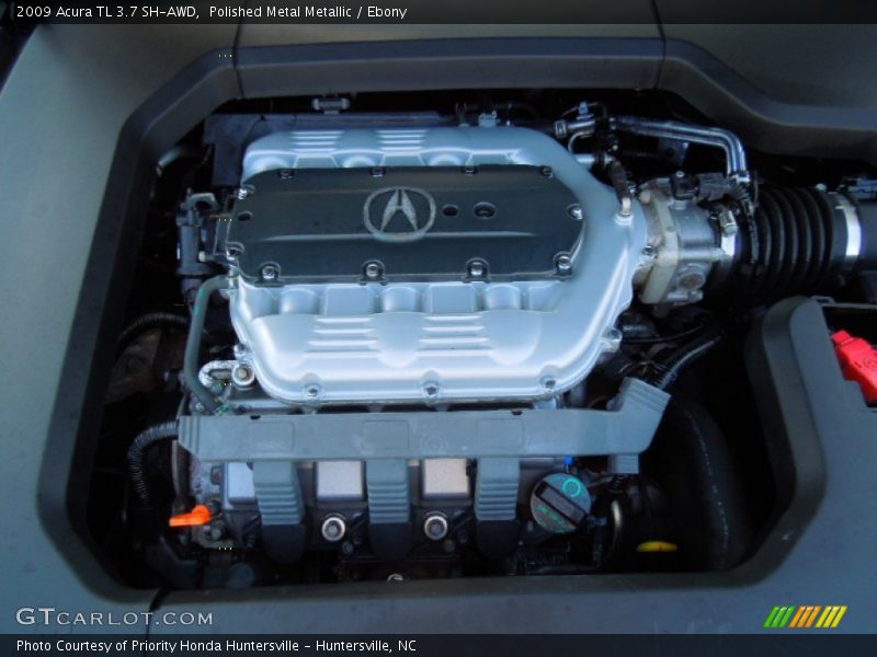 Polished Metal Metallic / Ebony 2009 Acura TL 3.7 SH-AWD